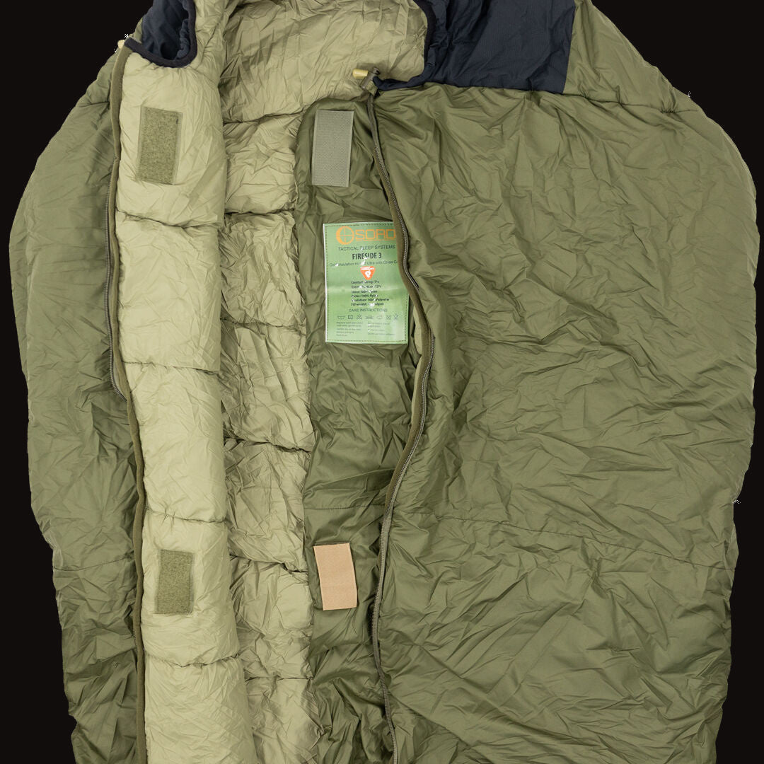 Fireside 3 Sleeping Bag — inner baffle and lining
