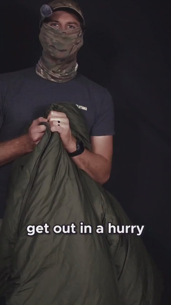 Stuck inside a bivvi bag